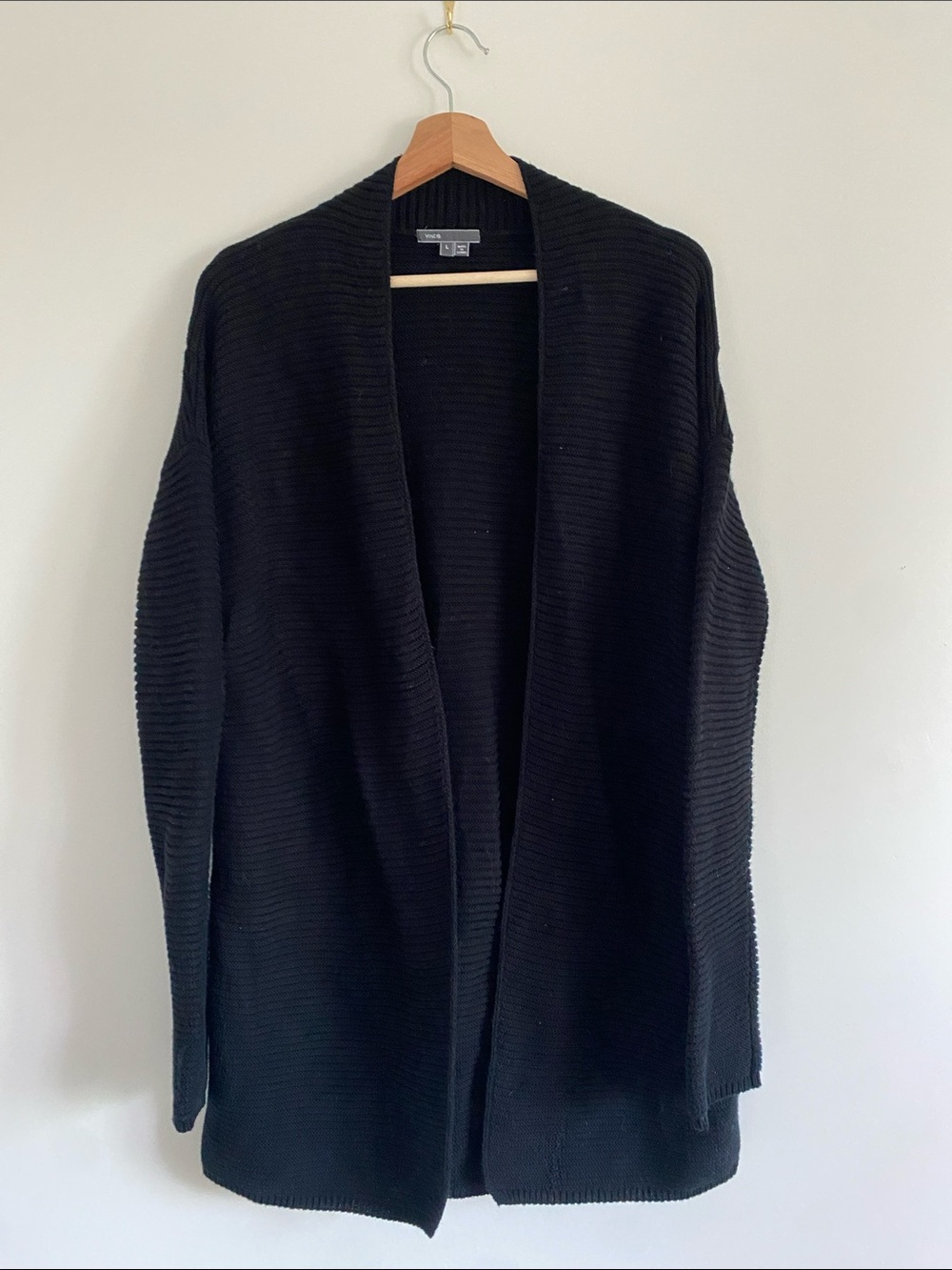 Vince Ribbed Cotton Blend Cardi